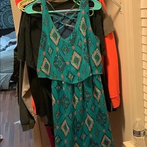 turquoise dress